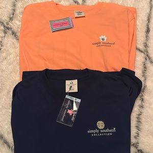 2 brand new Simply Southern Shirts Medium